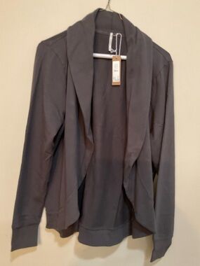 Basin and Range Plush Wrap Cardigan" made from a soft modal blend. Hello nite